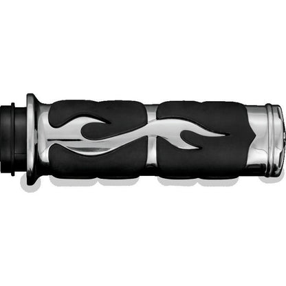 Kuryakyn ISO Flame Grips Metric Chrome