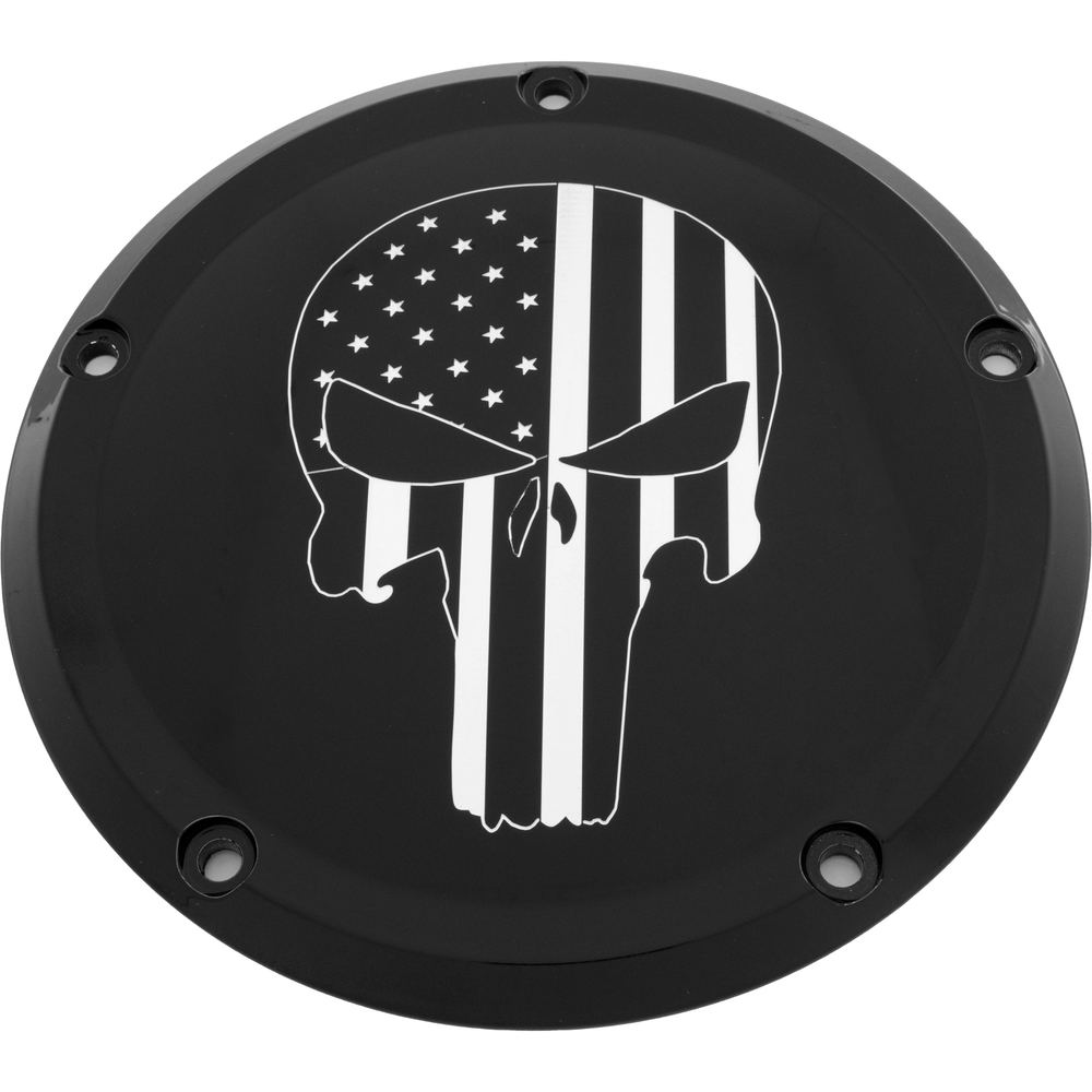 6   M8 Softail Derby Cover Punisher Black