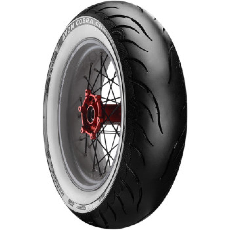 Avon Cobra Chrome AV92 White Sidewall Rear Tire - 150/70-18 76V 1DK
