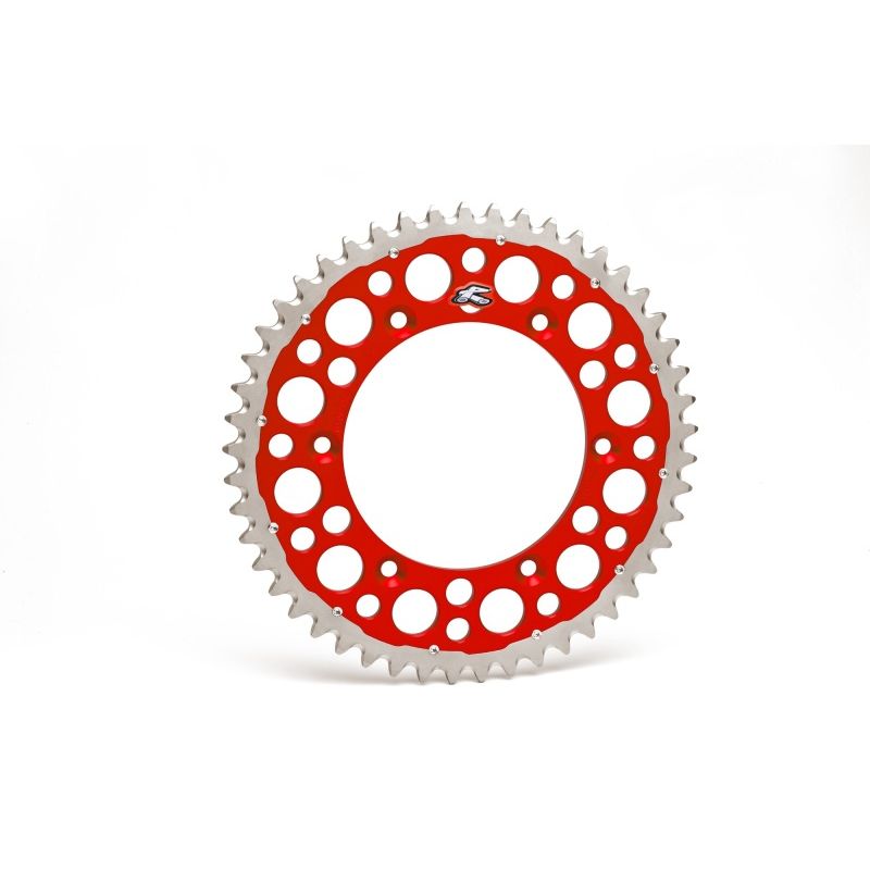 Renthal 84-24 Honda CR 125R/250R/500R/CRF 450L/RL/RX/X/250R Rear Twinring - Red 520-51P Teeth