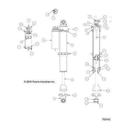 Polaris RZR Bump Stop, Genuine OEM Part 1800859, Qty 1