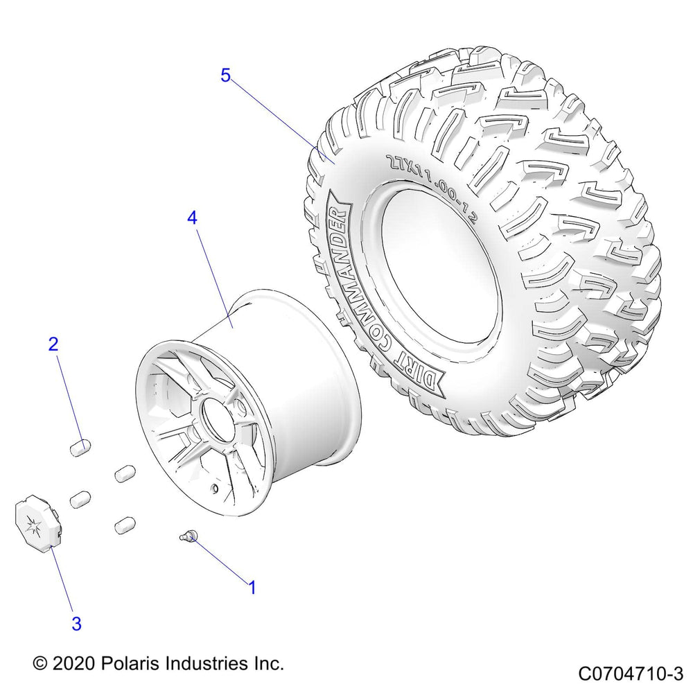 
                      
                        Polaris Rear E-Mark Tire, 27x11-12, Part 5415107
                      
                    