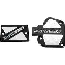 Throttle & Brake Cover Set Black Logo Banshee