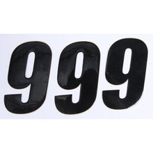 Number 9 Black 4" 3/Pk