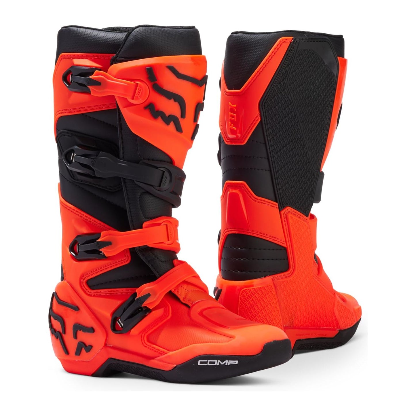 FOX RACING YOUTH COMP MOTOCROSS BOOTS, FLUORESCENT ORANGE, 5