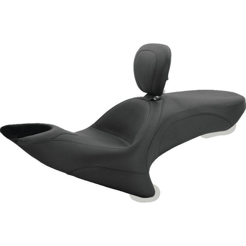 Mustang 08-21 Harley Rd King, 06-07 Str Glide 1906-07,00-05 Eagle Touring Solo Seat Diamond - Black