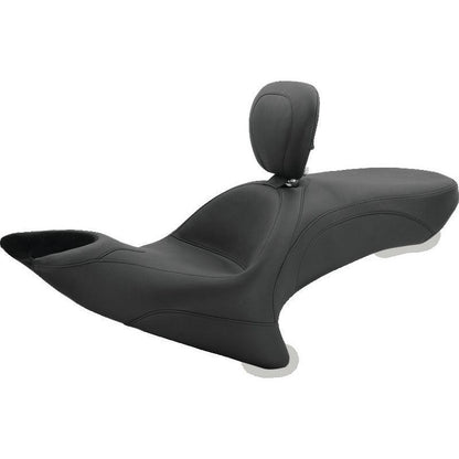 Mustang 08-21 Harley Rd King, 06-07 Str Glide 1906-07,00-05 Eagle Touring Solo Seat Diamond - Black