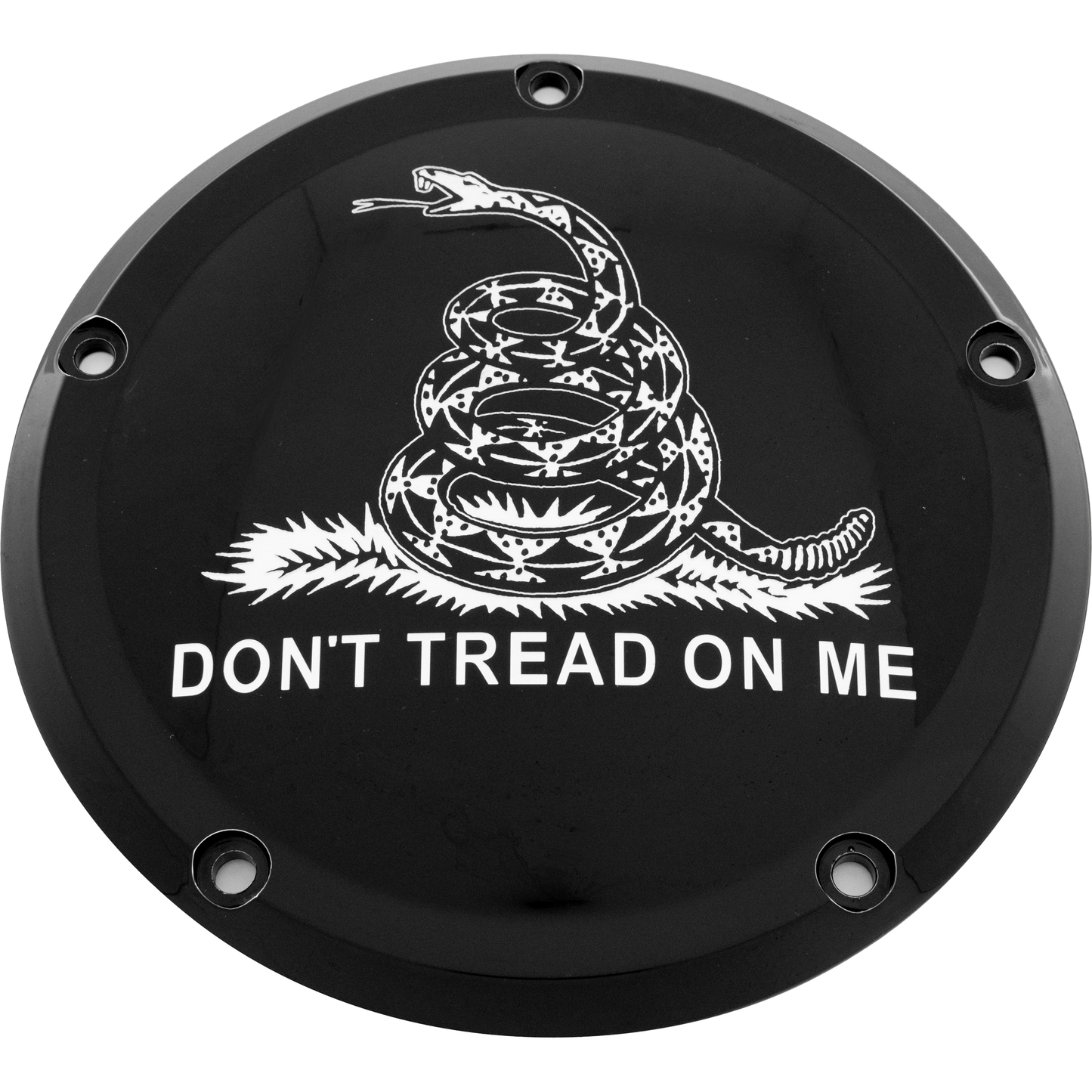 6   M8 Softail Derby Cover Don't Tread Black