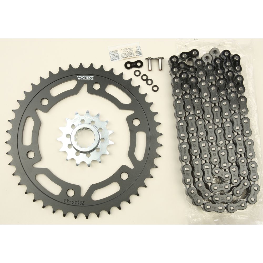 Sprocket/Chain Kit Stl/Stl 15/44t Sil Sx3 520 112l Blk