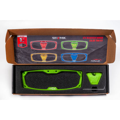 Bezel Halo Billet/Led/Cast Green