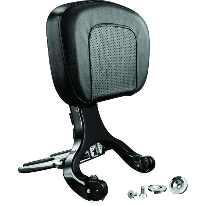 Kuryakyn Multi-Purpose Backrest Black & Chrome