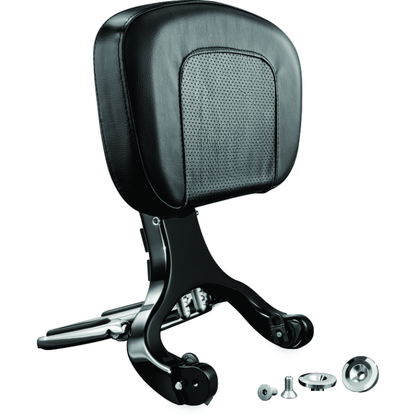 Kuryakyn Multi-Purpose Backrest Black & Chrome