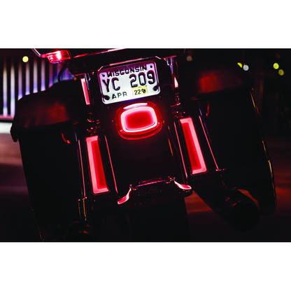 Kuryakyn Tracer L.E.D. Inserts For Saddlebag Supports Chrome