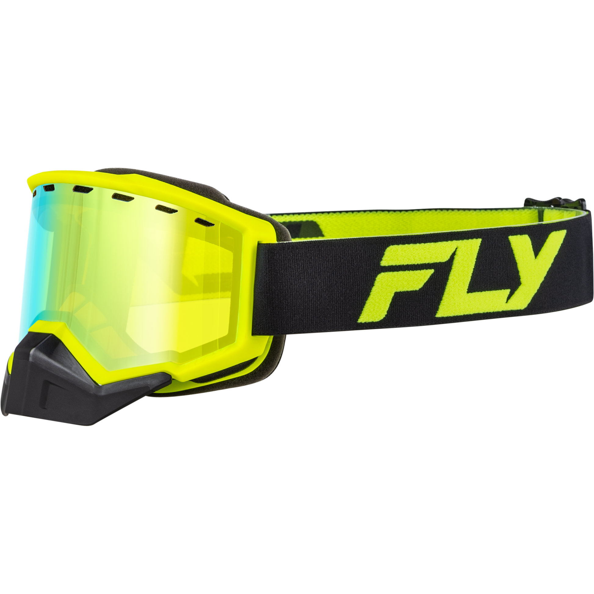 Focus Snow Goggle Black/Hi Vis W/ Gold Mirror/Yellow Lens