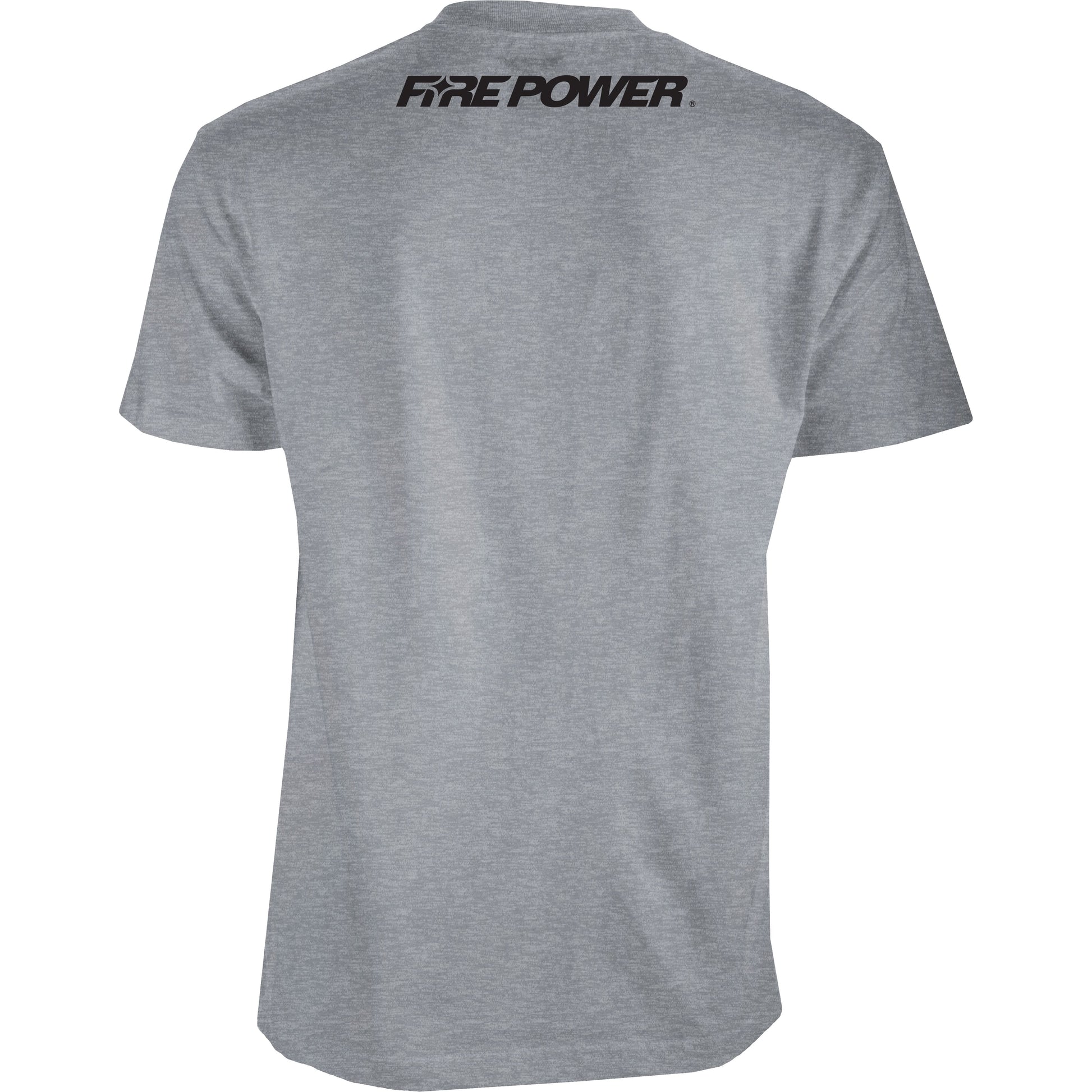 Fire Power Tee Grey Heather 2x
