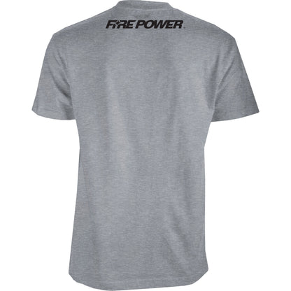 Fire Power Tee Grey Heather 2x