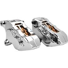 4 Pist Front Dual Caliper Kit Chrome W/ 11.8" Rotor