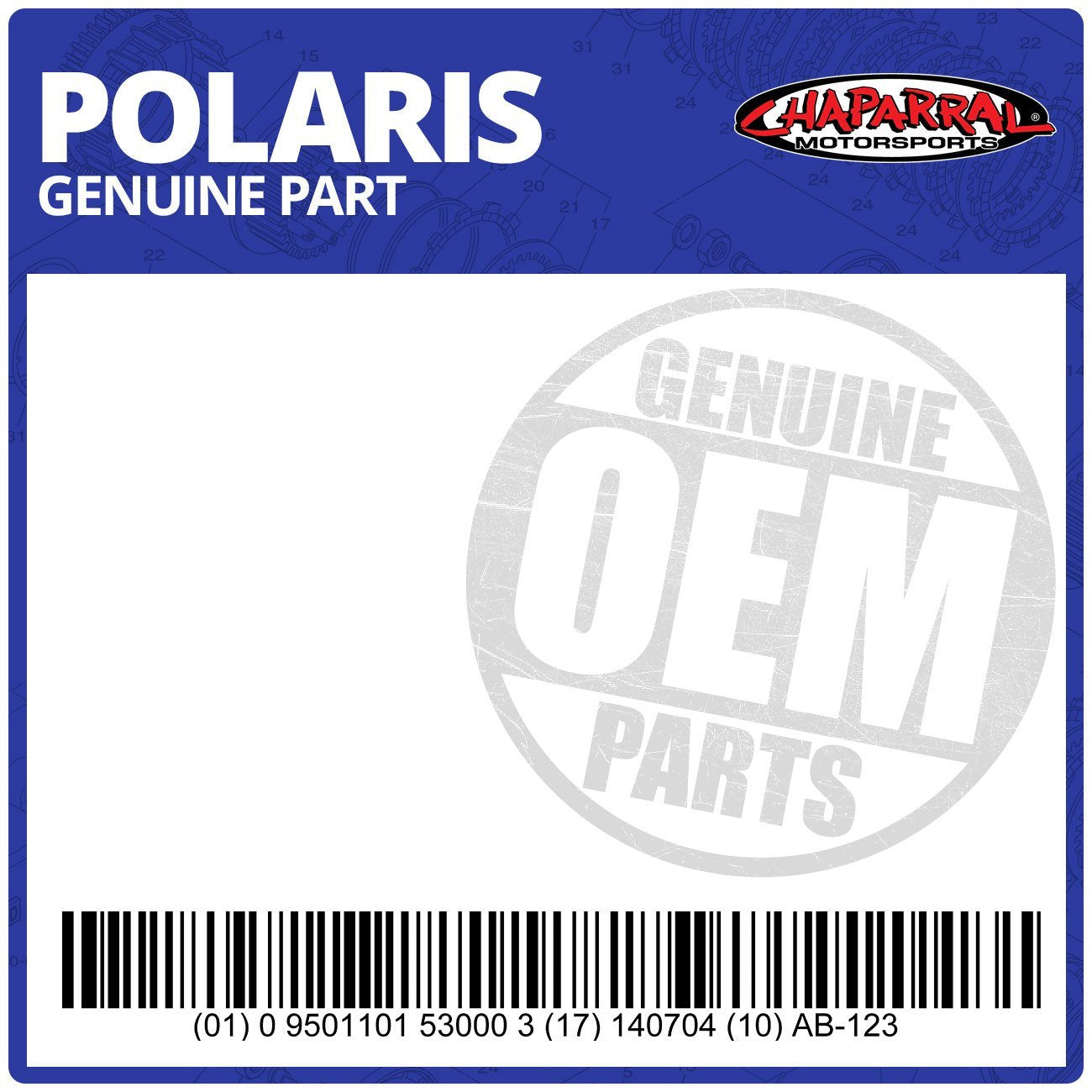 Polaris RZR Drain Plug, Oil, Genuine OEM Part 0452368, Qty 1