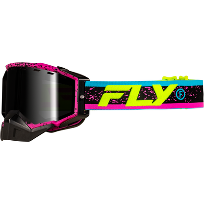 Zone Snow Goggle Pink/Blk W/Pink Mirror/Rose Lens