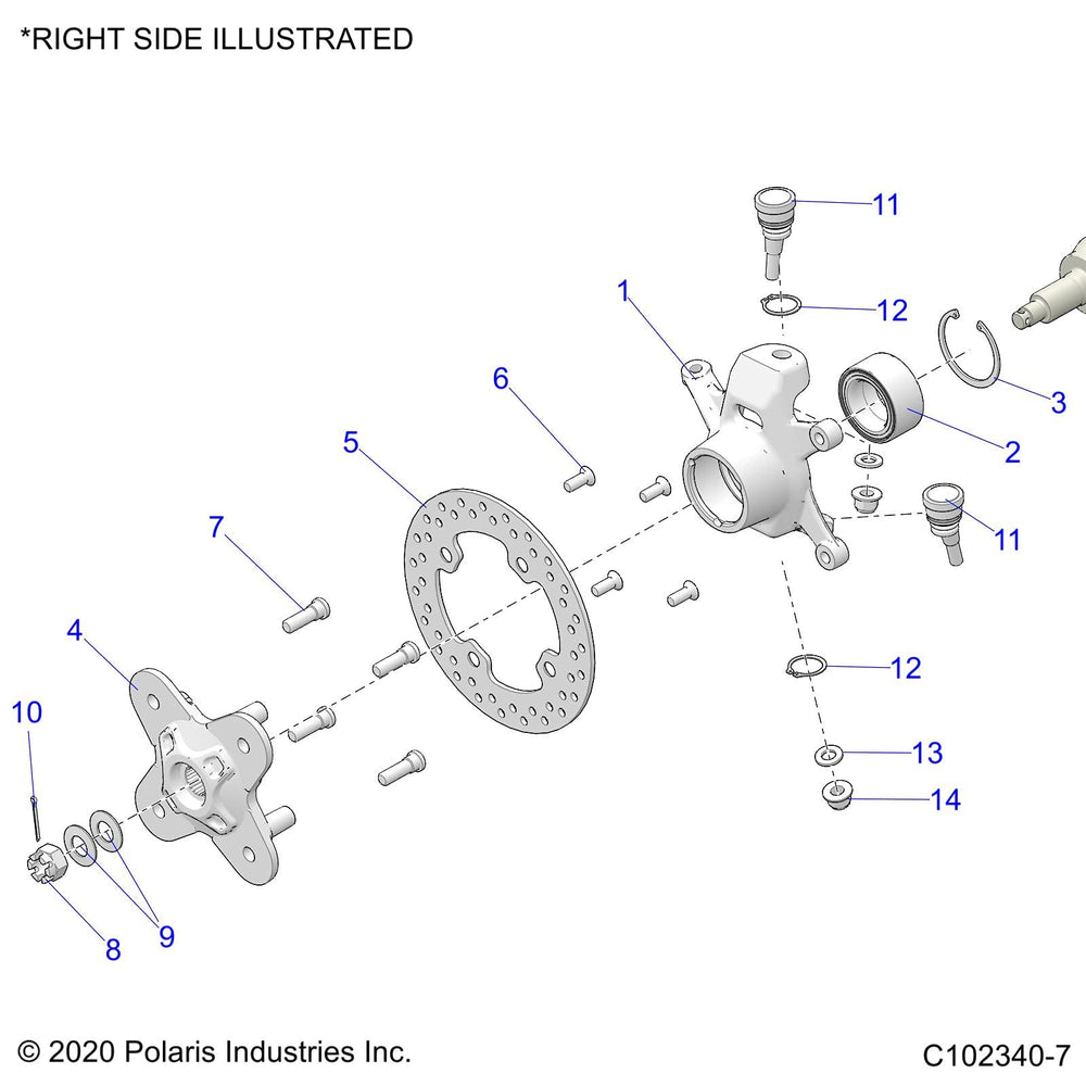 
                      
                        Polaris ATV Steering Knuckle, Machined, Left, Genuine OEM Part 5142903, Qty 1
                      
                    
