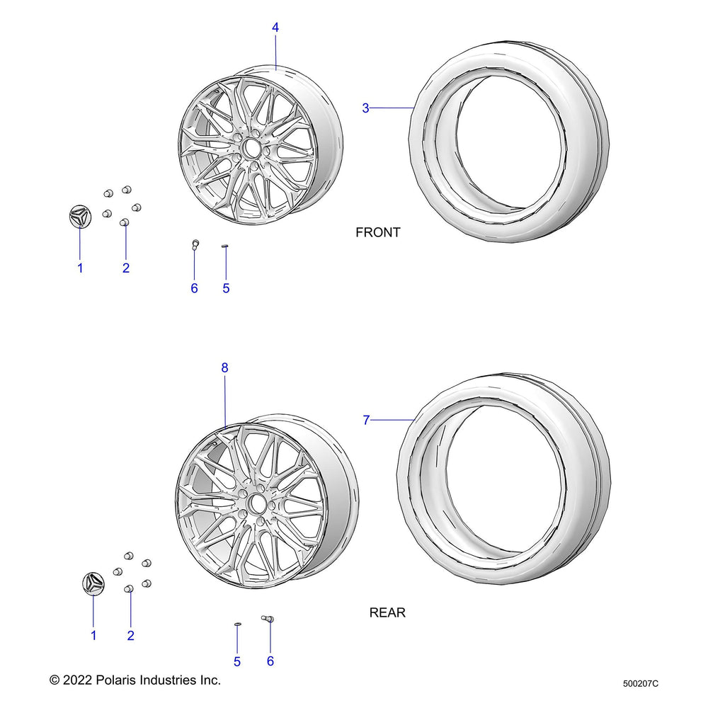
                      
                        Polaris Slingshot WHEEL,REAR,CAST,20X9,MBRNZ, Genuine OEM Part 1523513-768, Qty 1
                      
                    