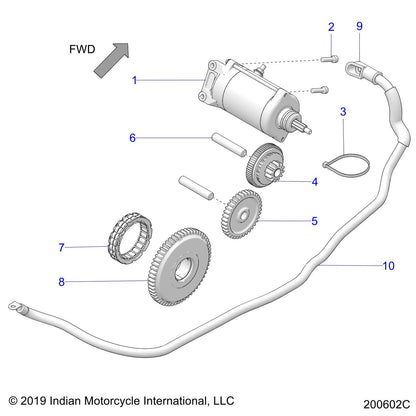 Indian Motorcycle Torque Limit Gear Assembly, Genuine OEM Part 1204652, Qty 1