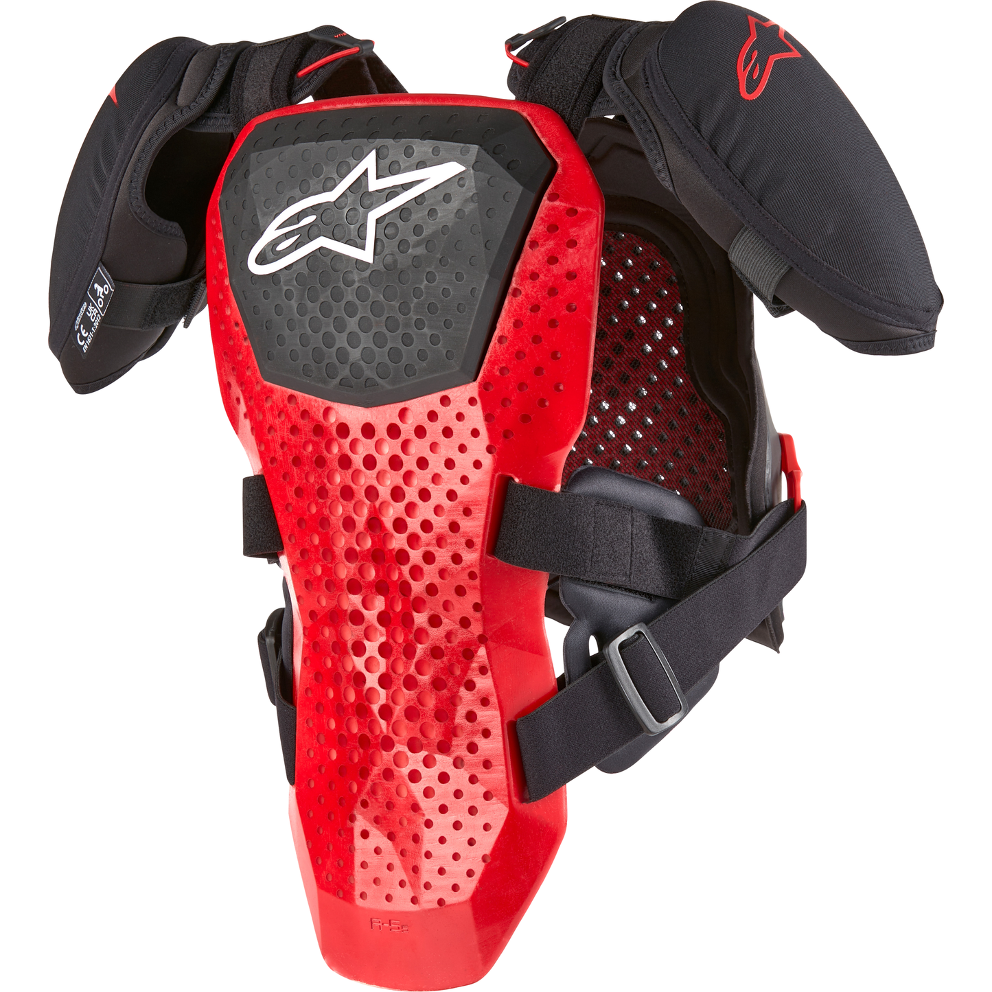 A 5 S Youth Chest Protector Black/White/Red Sm/Md