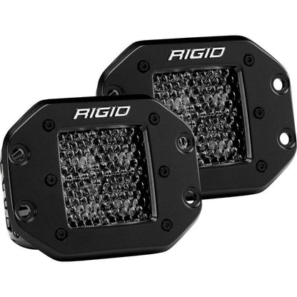Rigid Industries D Series PRO Midnight Edition - Spot - Diffused - Pair