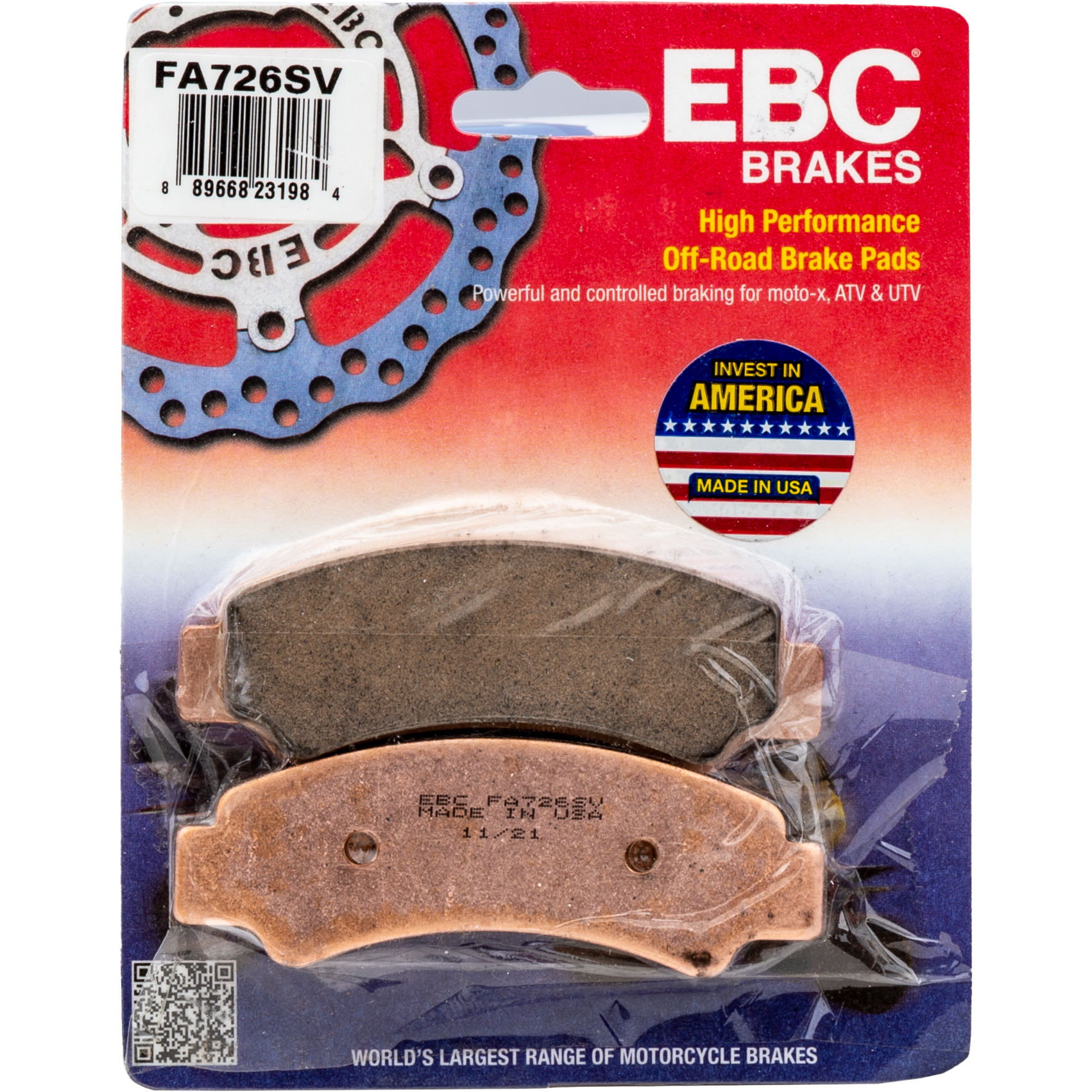 Brake Pads Fa726sv Severe Duty Sv Series