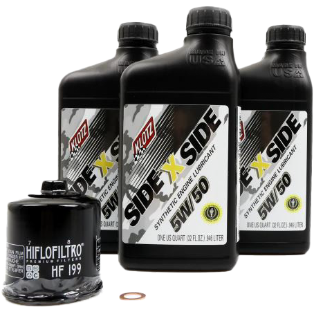 Sidexside Oil Change Kit 5w50 /W Oil Filter Pol