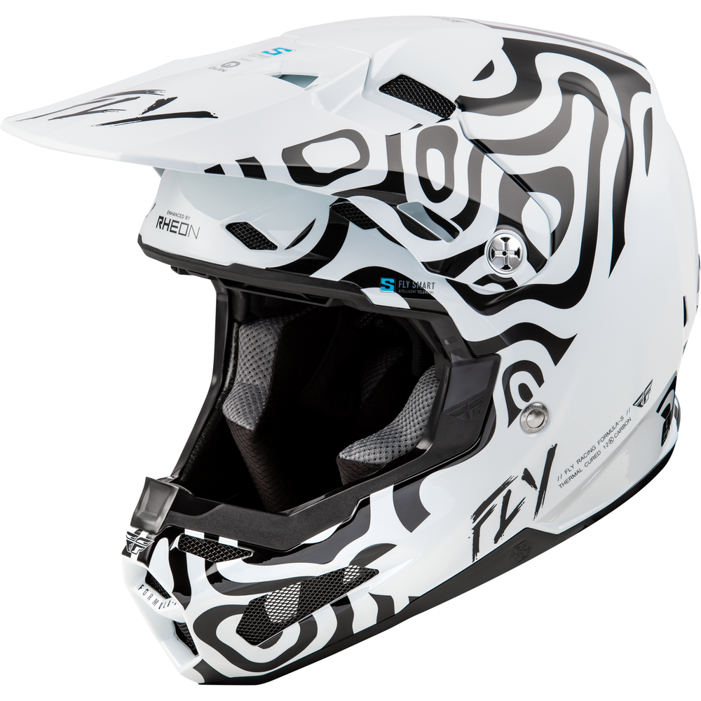 Formula S Carbon Abyss Helmet White/Black Lg