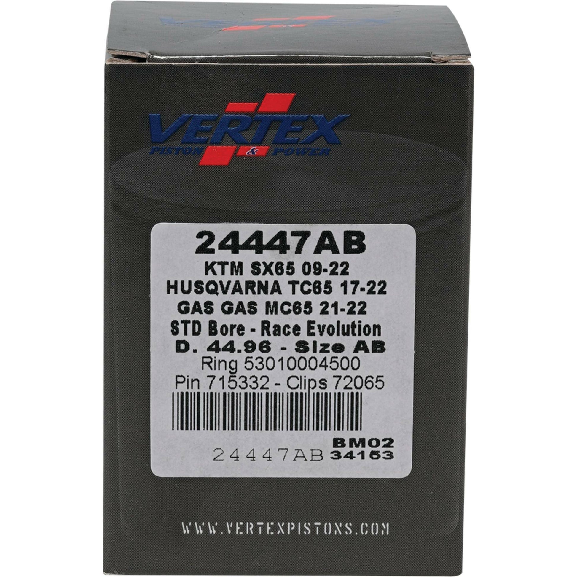 Piston Kit Cast Race Evolution 44.96/Std Ktm / Husq / Gas