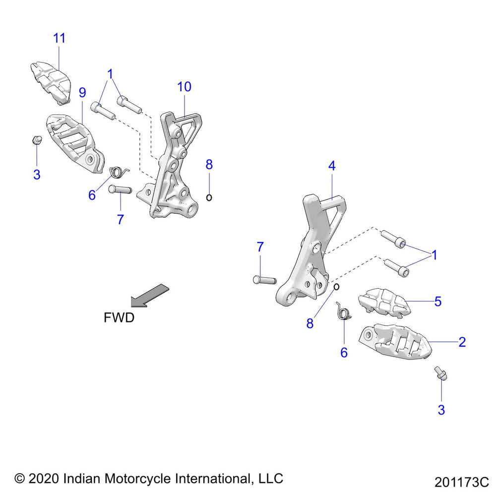 
                      
                        Indian Motorcycle Driver Foot Peg, Left, Genuine OEM Part 5142137, Qty 1
                      
                    