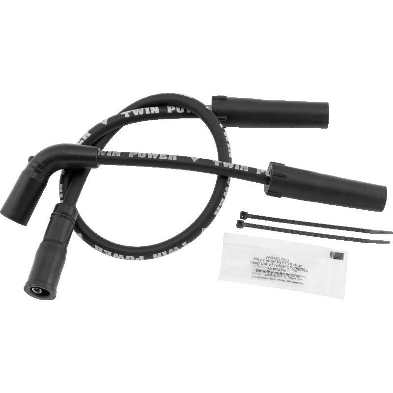 Twin Power 99-06 FLH FLT With Carb 07-Up XL Black Ignition Wire Set