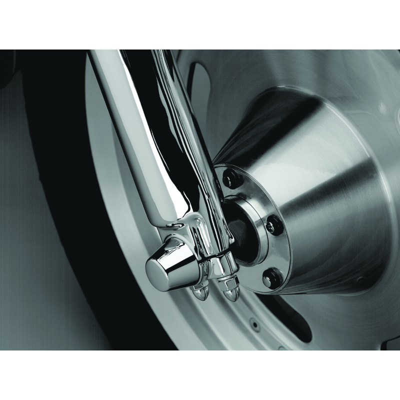 Kuryakyn Front Axle Nut Caps Chrome