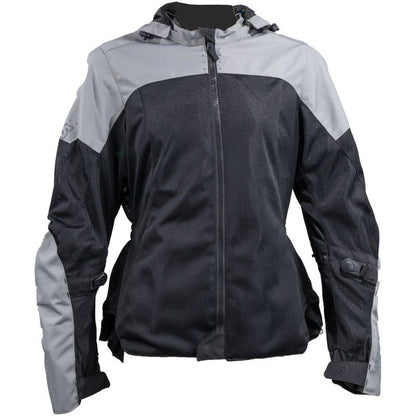 Speed and Strength Starstruck Mesh Jacket Grey/Black Womens - XL