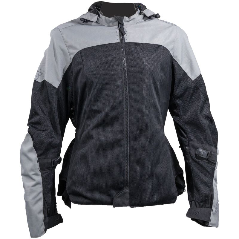 Speed and Strength Starstruck Mesh Jacket Grey/Black Womens - Small