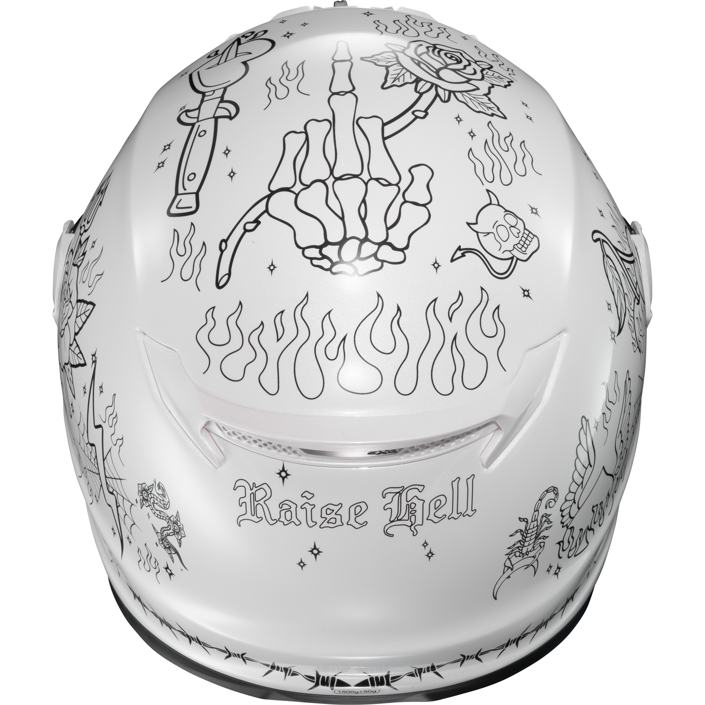 Covert Fx Full Face Helmet The Litas 2 White Md