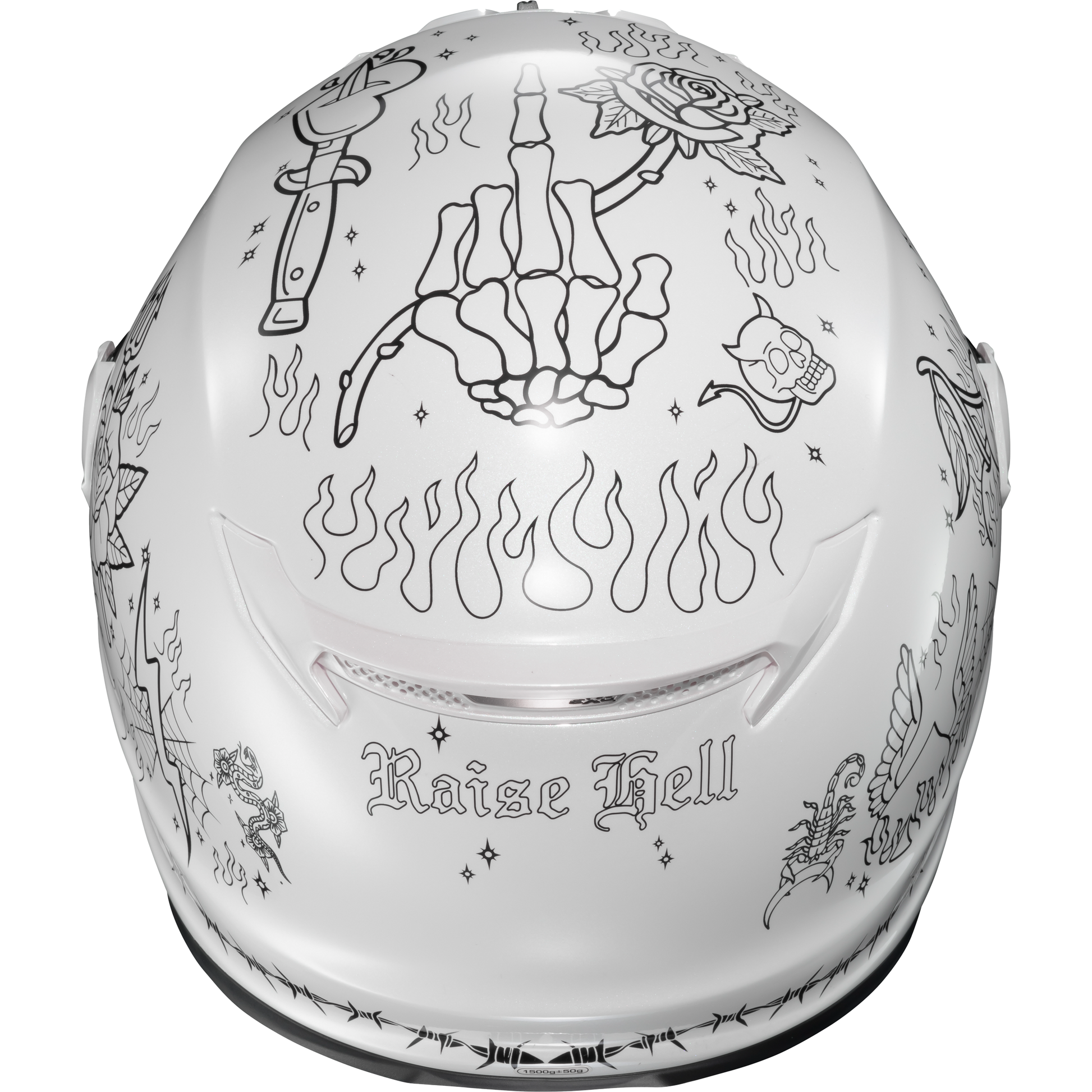 Covert Fx Full Face Helmet The Litas 2 White Lg