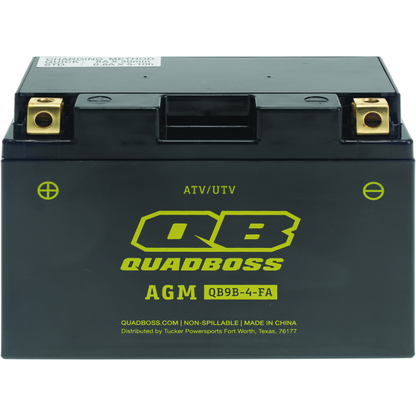 QuadBoss Maintenance-Free AGM Battery QB9B-4-FA
