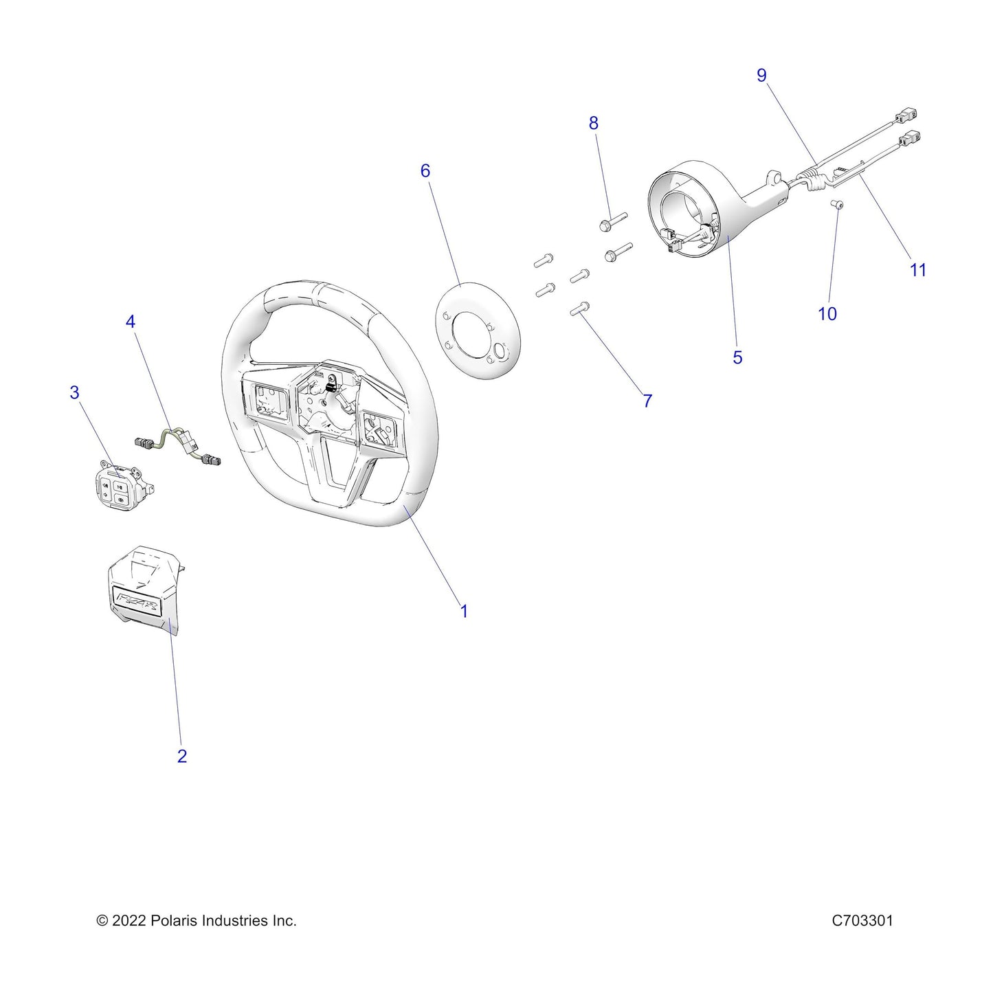 Polaris RZR Coil Assembly, Genuine OEM Part 2414807, Qty 1