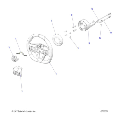 Polaris RZR Coil Assembly, Genuine OEM Part 2414807, Qty 1