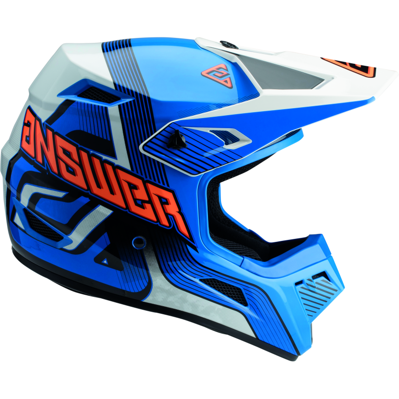 
                      
                        Answer AR1 Vendetta Helmet Blue/White/Orange Youth - Small
                      
                    