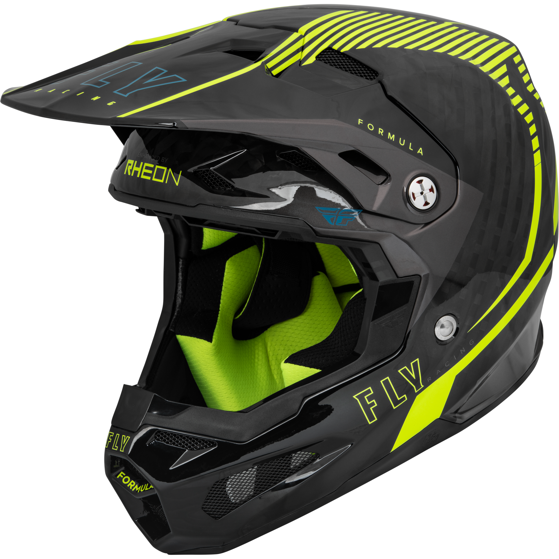Youth Formula Carbon Tracer Helmet Hi Vis/Black Yl
