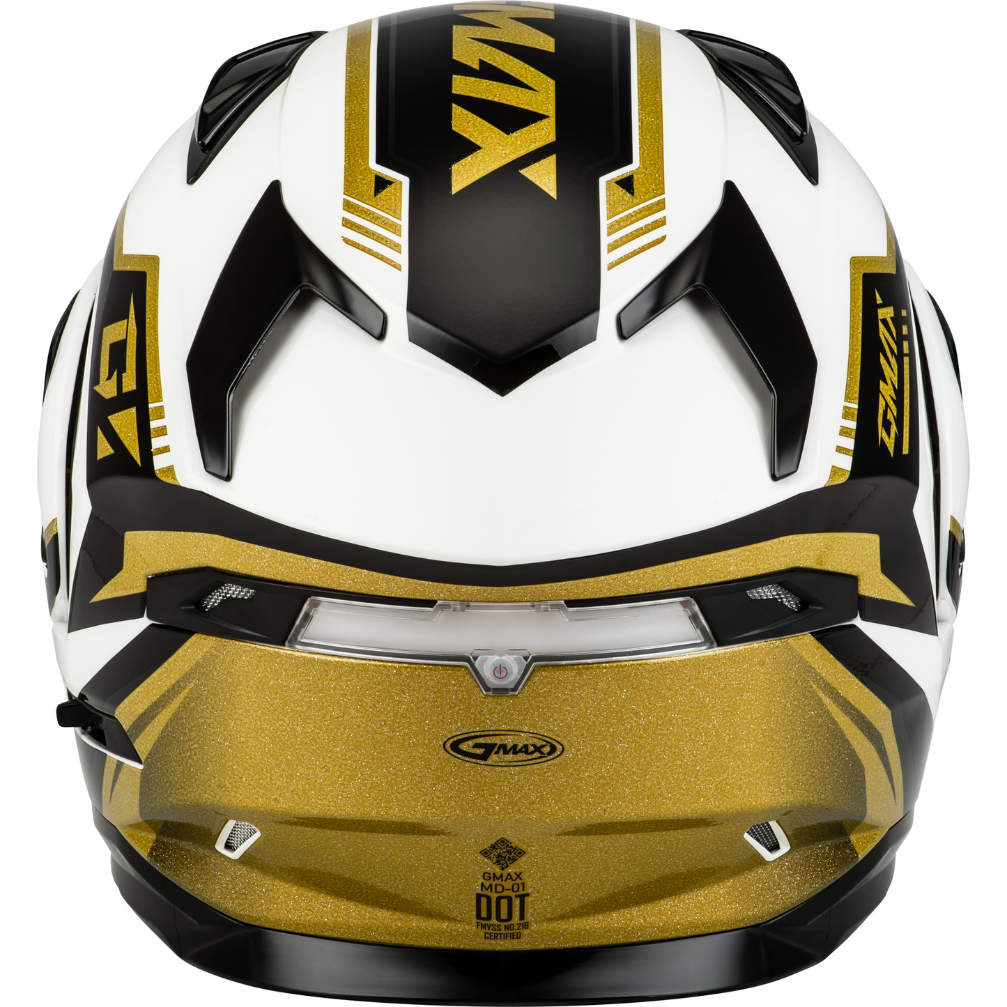 Md 01 Volta Helmet White/Gold/Black Metallic Xs
