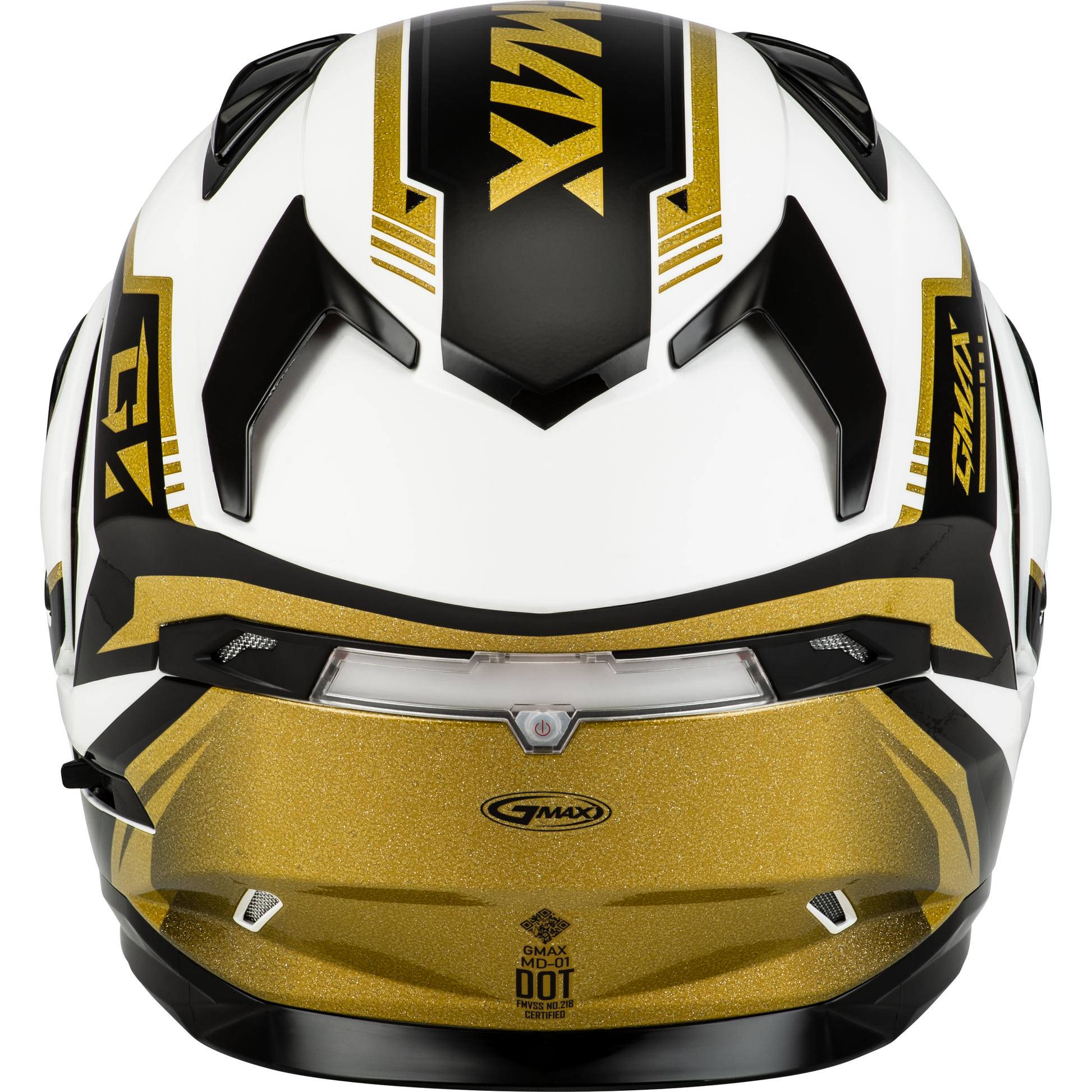 Md 01 Volta Helmet White/Gold/Black Metallic Xs
