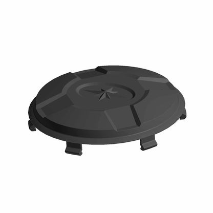 Polaris ATV Hub Cover, Flash Black, Genuine OEM Part 5438120-655, Qty 1