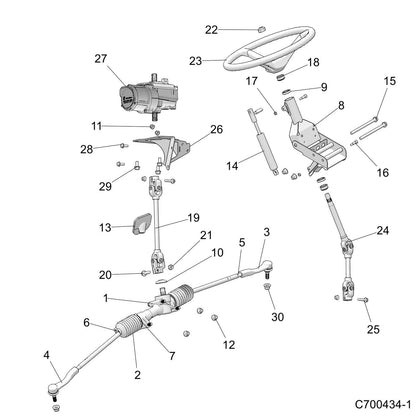 Polaris Ranger Power Steering Assembly, Genuine OEM Part 2414880, Qty 1