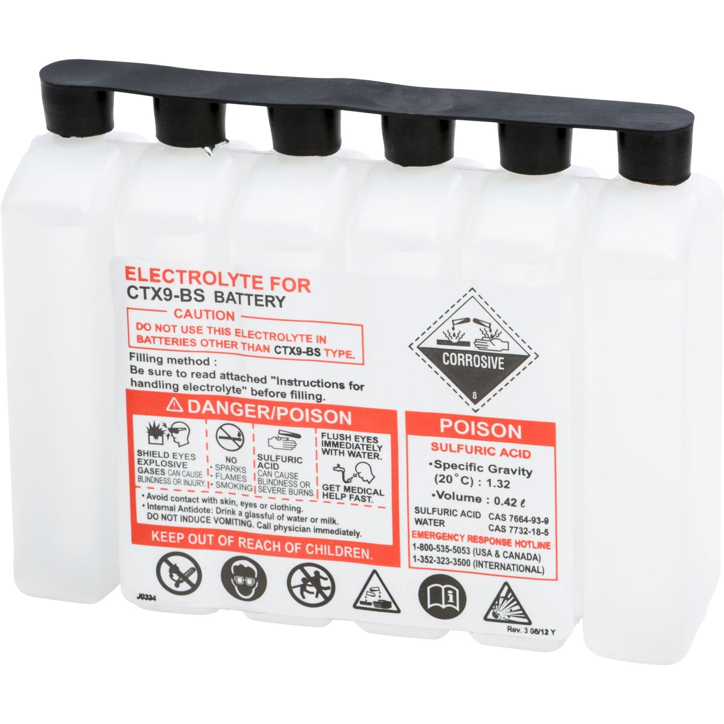 Sealed Battery Electrolyte Pack 420cc