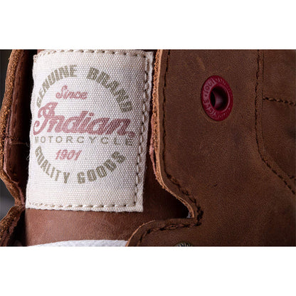 Indian Motorcycle Men's Leather Boyd Sneaker, Brown - 12